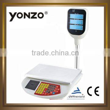 digital bench scale with printer