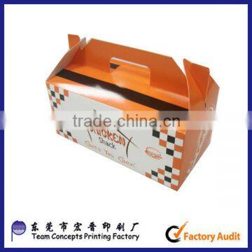 cheap fast food take-out papaer packaging box made in china