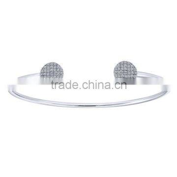 Round diamond simple design fashion bracelet bangle