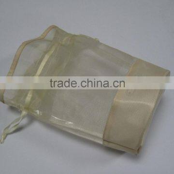 Clear Poly Mesh Drawstring Cosmetic Bag photo-4