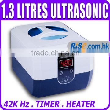 Jewellery watches spectacle dentures brace Timer Heater 1.3L 1300 ml Ultrasonic Cleaner