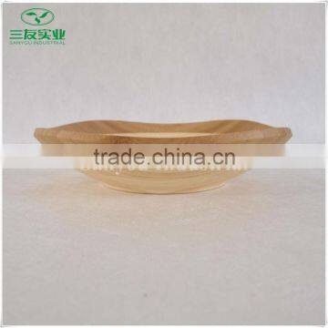 Natural Bamboo Dinner Plate Dish of Different Sizes photo-5