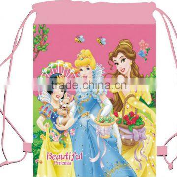 polyester drawstring bag for disney cartoon patter for promotion for kids