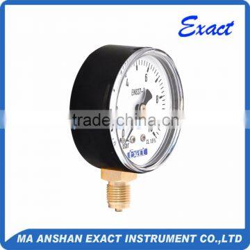 China Supplier Bottom Connect Oxygen Pressure Gauge Exact