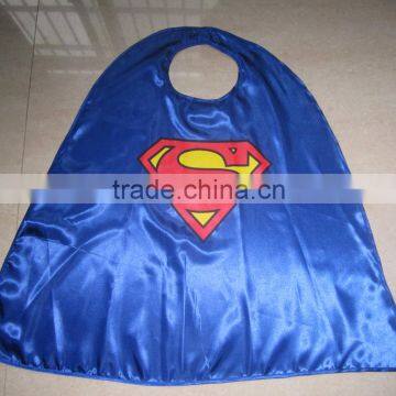 Halloween 100% polyester satin child superhero cape costume