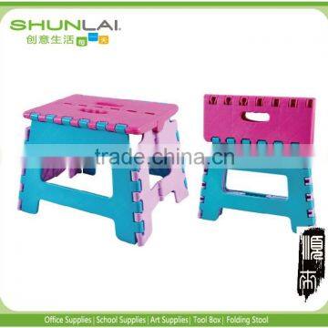 plastic folding step stool,color stool