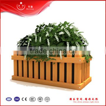 outdoor park wooden garden flower planter