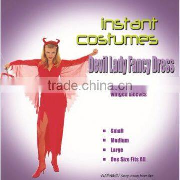 Halloween sexy Devil lady fancy dress party instant costume