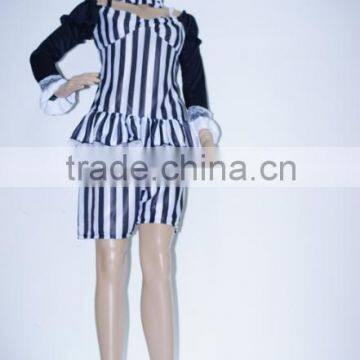 Halloween Hot Sale Merry Mime Women Clown Dance Uniform Instant Costume photo-2
