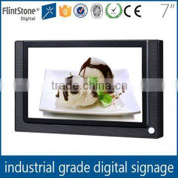 Flintstone Retail store 7 inch motion activated mini digital signage display indoor advertising led display screen price