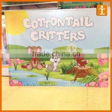 advertising pop up backdrop stand,cartoon backdrop banner stand