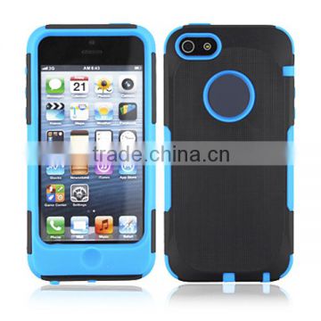 Hard plastic and rubber combo hybrid case for iPhone 5g