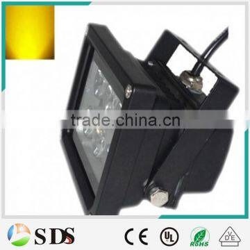 LED flood light 6W Yellow IP66 Black AC85-265V outdoor led flood lamp