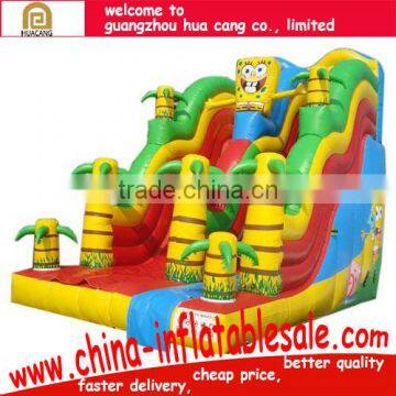 flexible cheap price high quality toys/ themed inflatable nice painting dry slide/commercial grade inflatable water slides