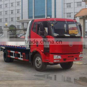 high quality 4*2 FAW jiefang flated towing truck sale