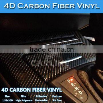 CARLIKE Air Bubble Wholesale Price Green 4D Carbon Fibre Vinyl Wrap photo-4