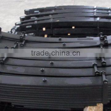 Parabolic leaf springs