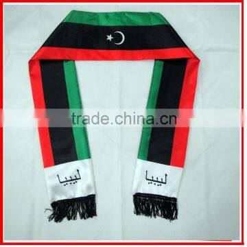 130*14cm Double Layeres Portugal Satin Scarf photo-6
