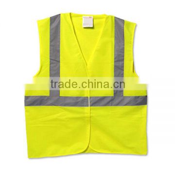 100% polyester knitted fabric high visiable reflective safety vest