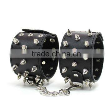 soft PU Sex leather hand cuff bondage restrains