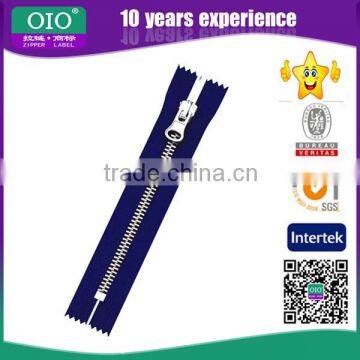 OIO No3 Close-end Gold Teeth Metal Zipper For Garment