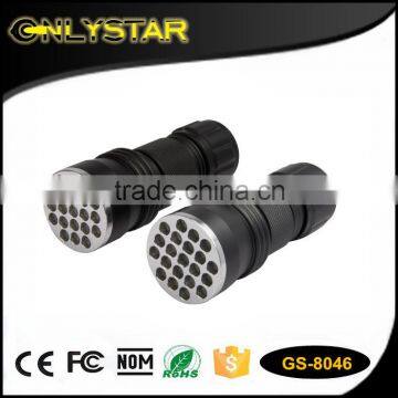 Onlystar GS-8046 21 led ultra violet blacklight pocket uv flashlight
