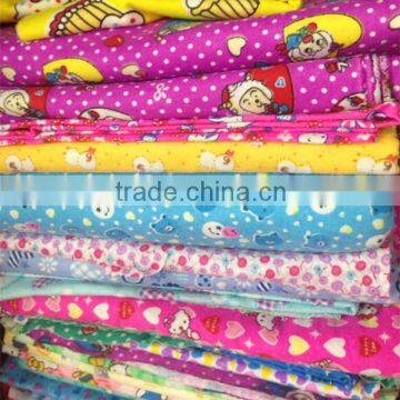 100 percent cotton printed flannel fabric for bed sheet