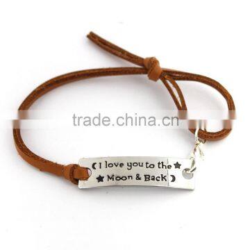 Fashonable Message Bracelets With I Love You Words Engraved Bracelets Wholesale