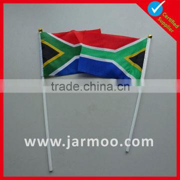 screnn printing 20X30CM brazil flag waving with pole