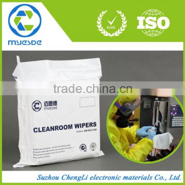 120GSM 9*9INCH 1009SLE micro-denier polyester Cleanroom wiper cloth