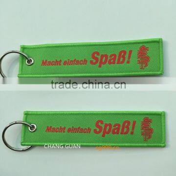 The Green Woven Label Key Chains