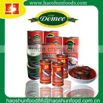 Canned Mackerel Fish In Tomato Sauce