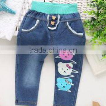 2015 New Style Kid Jeans With Print