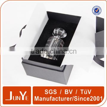 grey lid and base perfume packaging box with EVA insert