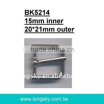 U-shaped small belt buckle with prong (#BK5214/15mm inner)