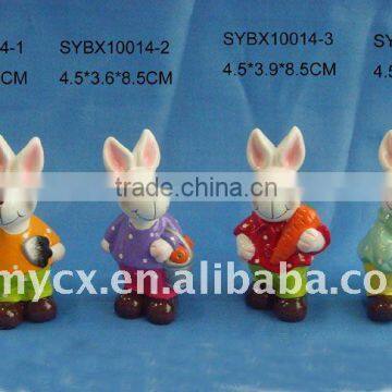 Ceramic cheap handmade halloween rabbit gifts