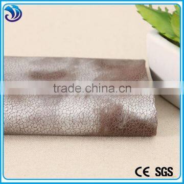 Polyester Spandex weft Suede knit Fabric With hot silver stamping