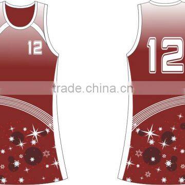 OEM best quality netball wear/netball jersey