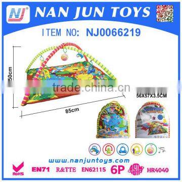 Top selling fashion cheap children baby play mat custom cute soft plush baby play mat with sides