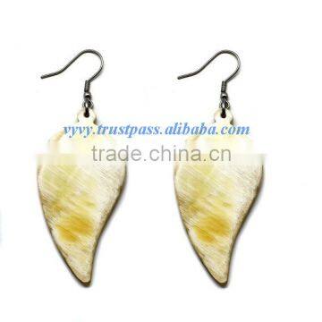 Buffalo horn jewelry, buffalo horn earrings VVE-207