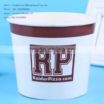 Disposable paper buckets for fried chicken