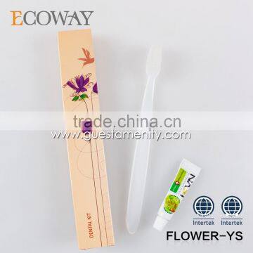 best selling disposable dental kit for travel cheap hotel toothbrush with paste