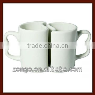 White Ceramic Couple Mugs