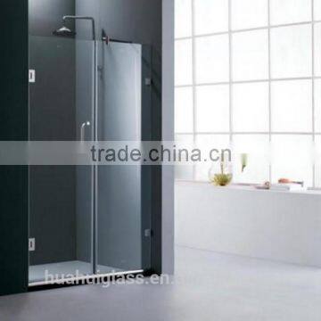 Straight tempered glass pannel corner shower door