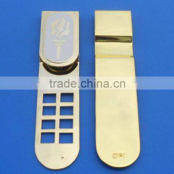 manufacture customized metal etched brass customized paper bookmark