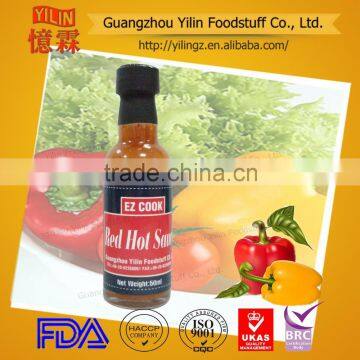 50ml Red Hot Chili Sauce Chinese manufacturer without GMO product