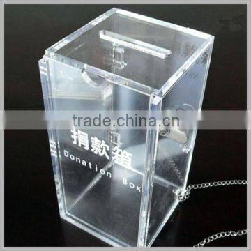 Acrylic donation box