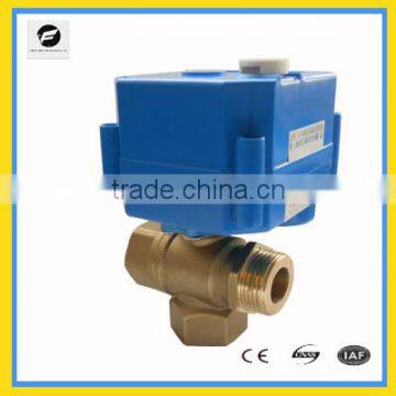 3 way electric and manual operatred directional control valve 3-6V,9-24V 220v brass