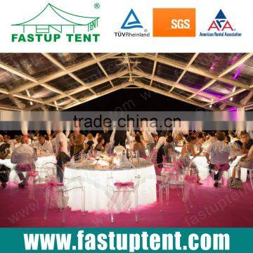 Clear Span Party Tent with Transparent roof and sidewalls for 500 seaters