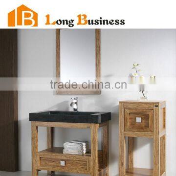 2016 Chinese factory custom solid wood bathroom vanity cabinet from alibaba china market bathroom